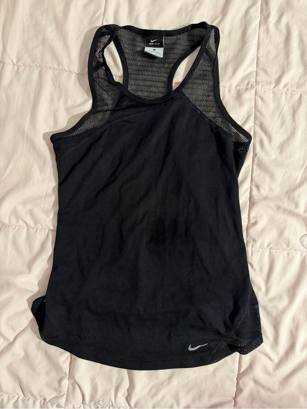 Nike Women’s Black Mesh Racerback Tank Top